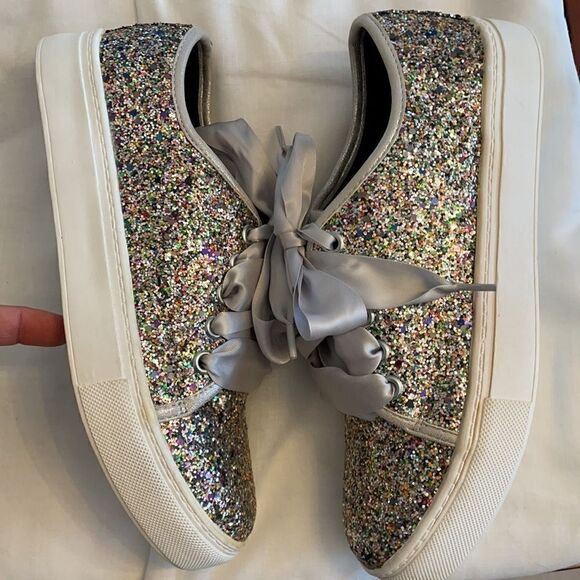 DIRTY LAUNDRY GLITTER SNEAKERS. NEW - Picture 3 of 7